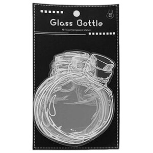 XebJ[ ޗr 30 TCY ~j  30×88mm PET  V[ t[NV[   {g ԕr 蒠 AW fR[V R[W | f X}z  fRf