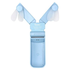 �n���f�B ��@ USB�[�d Yminifan �_�u���t�@�� 2WAY �|�[�^�u�� �~�j��@ �܂肽���� �����^�тɕ֗� V36 �iLight blue ���F�j