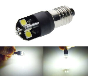 8LED ���� �ɔ��� 6V 2w-2.4W E10 �t���b�V�����C�g ���]��AC�_�C�i���p