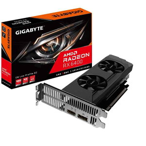 GIGABYTE AMD Radeon RX6400���� �O���t�B�b�N�{�[�h GDDR6 4GB �M�K�o�C�g �y�������K�zGV-R64D6-4GL
