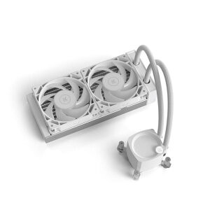 EKWB EK-Nucleus AIO CR240 Lux D-RGB - White �I�[���C������ �ȈՐ��� CPU�N�[���[ FPT�t�@���t�� 120mm�t�@�� �ŐV��Intel  AMD CPU�ɑΉ� ����R���s���[�^�p�[�c