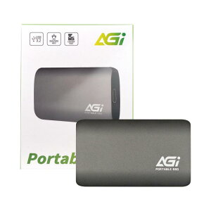 AGI ED138 �O�t��SSD 2TB USB3.2 Gen2 �ő�Ǐo 550MB/s PS4 / PS5 ����m�F�ς� Windows/Mac OS/Android Type-C to Type-C/A�P�[�u�� �|�[�^�u�� SSD �ϏՌ� �A���~�