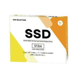 CFD�̔� ����SSD 2.5�C���` SATA 6Gbps �ڑ� CG3VZ�V���[�Y 512GB CSSD-S6M512CG3VZ