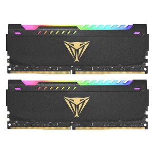 Patriot Memory �p�g���I�b�g������ Viper Steel RGB DDR4 3200MHz PC4-25600 64GB (32GBx2��) �f���A���L�b�g �f�X�N�g�b�v�p������ PVSR464G320C8K