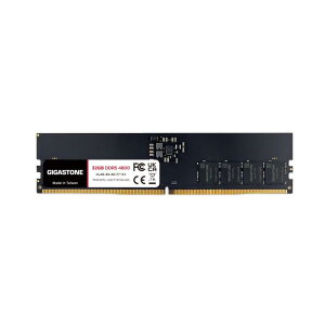 �y������ DDR5�zGIGASTONE 32GBx1�� (32GB Kit) DDR5 4800MHz PC5-38400 CL 40-40-40-77 1.1V UDIMM 288 �s�� �A���o�b�t�@�[�h �� ECC PC �f�X�N�g�b�v��p �����\ ��