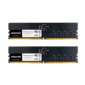 �y������ DDR5�zGIGASTONE 16GBx2�� (32GB Kit) DDR5 4800MHz PC5-38400 CL 40-40-40-77 1.1V UDIMM 288 �s�� �A���o�b�t�@�[�h �� ECC PC �f�X�N�g�b�v��p ���������W