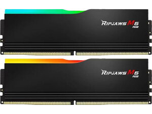 G.Skill DDR5������ DDR5-6400 64GBKit�i32GB×2���g�j OVERCLOCK WORKS�w�����T�X�e�b�J�[�t�� Ripjaws M5 RGB F5-6400J3239G32GX2-RM5RK