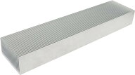 オーディオファン ヒートシンク アルミ 放熱板 約 69mm × 300mm × 37mm 空冷 冷却フィン シルバー