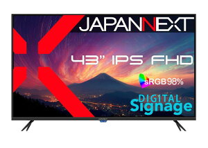 �y���f���z JAPANNEXT 43�C���` IPS�p�l������ �t��HD(1920x1080)�𑜓x ��^�t�����j�^�[ JN-IPS43FHD2-U HDMI �R���|�[�l���g���� �r�f�I/�������� �I�v�e�B�J�������o�� sRGB:98% USB�������Đ���
