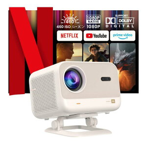 Yaber L2 Plus �v���W�F�N�^�[ �ƒ�p �t��HD 1080P �ڂɗD����LCD�f�B�X�v���C JBL�X�s�[�J�[���� Dolby Audio�Ή� Bluetooth/WiFi �I�[�g�t�H�[�J�X ������`�␳ �V��ݒu�Ή� �z�[���V�A�^�[ ���{���