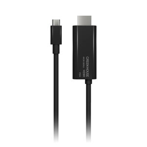 �O���[���n�E�X Type-C to HDMI �ϊ��P�[�u�� 4K2K 60p Alt���[�h �~���[�����O iPhone �X�}�z �^�u���b�g PC �f���o�� GH-HALTC
