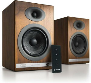 Audioengine �I�[�f�B�I�G���W�� HD5 ���C�����X�E�p���[�h�X�s�[�J�[ l �u�b�N�V�F���t�^�z�[���~���[�W�b�N�V�X�e�� Bluetooth aptX HD�Ή��EDAC�A���v���� l �L���E�����ڑ��AAUX���́A���f�W�^��S