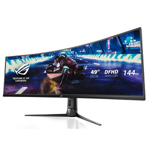 ASUS �p�� �Q�[�~���O���j�^�[ ROG Strix XG49VQ 49�C���` PS5�Ή�/32:9/3840x1080/144Hz/FreeSync/DisplayHDR 400