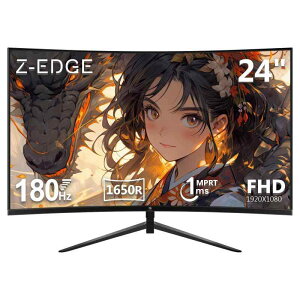 Z Z-Edge(�[���G�b�W) �Q�[�~���O���j�^�[ �Ȗ� 24�^ 180Hz VA FHD(1920x1080) 1ms HDR10 AMD FreeSync�Ή� ����� �����^ HDMI DP �t���b�J�[�t���[ VESA�Ή� ����(�v�o�^) UG24