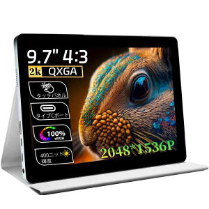 ���o�C���^�b�`�p�l�����j�^�[9.7�C���`2K QXGA 2048x1536 IPS PC���j�^�[�A10�|�C���g�}���`�^�b�`�X�N���[���R���s���[�^�[�f�B�X�v���C�AUSBC HDMI�|�[�g�A�X�s�[�J�[����