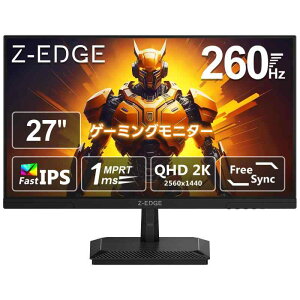 Z Z-Edge(�[���G�b�W) �Q�[�~���O���j�^�[ 27�^ 260Hz IPS WQHD(2560x1440) 1ms HDR10 AMD FreeSync�Ή� ����� HDMI/DP �o�^�ō��� G27I2K