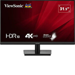 ViewSonic �r���[�\�j�b�N�W���p�� 31.5�^ 4KUHD �t�����j�^�[VA3208-4K-MHD�iVA/60Hz/4ms/HDMI,DP,�X�e���I�~�j�W���b�N/�t���b�J�[�t���[/�u���[���C�g�팸/�i�p�l���A�o�b�N���C�g�܂ށj�j