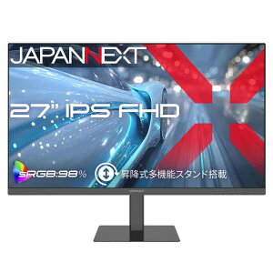 JAPANNEXT 27�C���` IPS�p�l������ 120Hz�Ή� �t��HD(1920×1080)�𑜓x �t�����j�^�[ JN-27IPS120F-HSP HDMI DP sRGB:98% HDR �������� �s�{�b�g(�c��])�Ή� �y�z