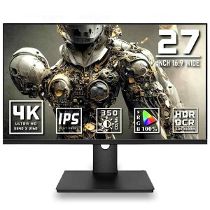 4K ���j�^�[ 27�C���` �f�B�X�v���C IPS �p�l�� LED �Q�[�~���O UHD 3840x2160/�����/�����^/HDR/FreeSync/HDMI/DisplayPort/�X�s�[�J�[���� YSM-HQ270U60HZ4K