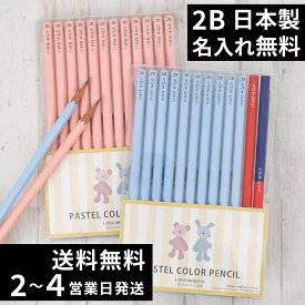 100円OFFクーポン 鉛筆 名入れ パステルカラー鉛筆 2B ブルー ピンク 赤鉛筆 赤青鉛筆 消しゴム ダース 名前入り ネーム入り 無料 えんぴつ 卒園記念 卒園記念品 卒園 卒業 入学祝い 準備 記念品 ギフト プレゼント 男の子 女の子 保育園 幼稚園 小学生 日本製