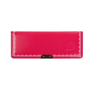 LIRICO リリコ ロマンティック 筆箱 小学生 スリム ペンケース クラリーノ レッド ピンク ブルー ブラウン 軽量 革 おしゃれ 可愛い かわいい シンプル ふでばこ 女の子 人気の文房具 小学校 入