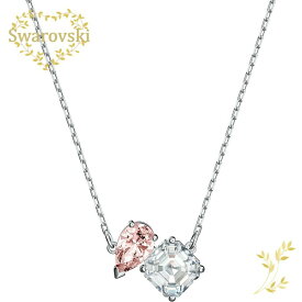 SWAROVSKI ネックレス　5517115 スワロフスキー　Attract Soul クリスタル チェーン ネックレス ハート　ピンク　ロジウム・コーティング　ホワイト　プレゼント 記念日 誕生日 アニバーサリー　並行輸入品