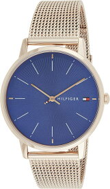 TOMMY HILFIGER 腕時計　1782246　トミー ヒルフィガー ALEX 41mm　ネイビーブルー　ゴールドメッシュベルト　プレゼント　レディース　クオーツ　アナログ　スポーティ ビジネス　並行輸入品　記念日　並行輸入品