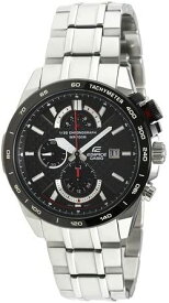 腕時計 メンズ シルバー ブラック クオーツ CASIO カシオ EDIFICE エディフィス EFR-520SP-1A クロノグラフ