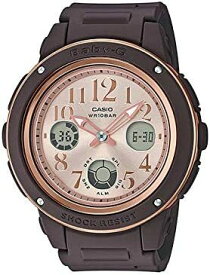CASIO 腕時計　BGA-150PG-5B1　BABY-G　 レディース 　海外モデル　アナログ - デジタル ピンクゴールド&ブラウン　 並行輸入品　　クオーツ 　スポーティ　カジュアル　防水　記念日　プレゼント