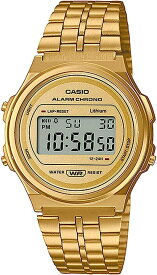 CASIO 腕時計　A171WEG-9A　カシオスタンダード　並行輸入品　メンズ レディース クラシック クオーツ デジタル 丸顔 ラウンド メタル ゴールド 　並行輸入品スポーティ　ビジネス　防水　記念日　プレゼント