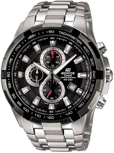 CASIO �r���v�@EF-539D-1A�@EDIFICE�@�G�f�B�t�B�X �N���m�O���t �N�I�[�c�@�V���o�[�@�u���b�N�@���s�A���i�@100m�h���@�N�I�[�c �@�X�|�[�e�B�@�r�W�l�X�@�h���@�L�O���@�v���[���g