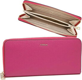 FURLA　長財布　PCX8UNO-B30000-0874S　フルラ　ラウンドファスナー 　バビロン ラウンドファスナー ジップアラウンド ペオニフューシャ ぺバレリーナ　レザー　ラウンドファスナー　ブランドロゴ　 小銭入れ付き　並行輸入品　　通勤　通学