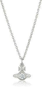 Vivienne Westwood�@�l�b�N���X�@63020278-02P102�@LONDON ORB PENDANT�@ ���f�B�[�X�@PLATINUM/WHITE�@�V���o�[�@�I�[���@�f�U�C���@�V���v���@���s�A���i�@�v���[���g �L�O�� �a���� �A�j�o�[�T���[