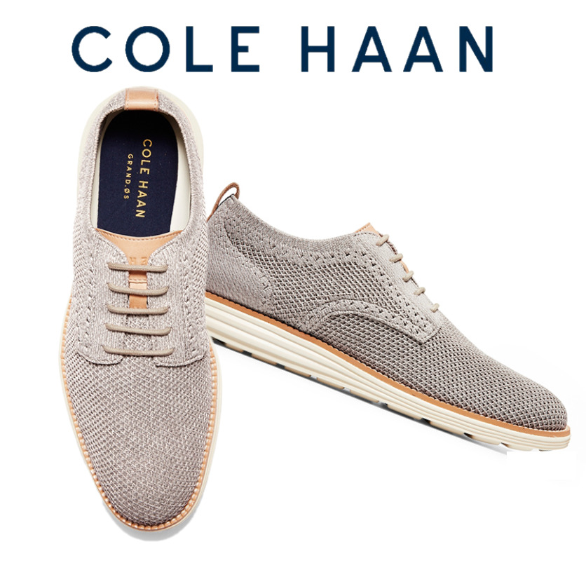 COLE HAAN C29734　コールハーン メンズ 靴 オックスフォード　Original Grand Plain Toe Oxford  スポーティ ROCK RIDGbベージュ（24.5)(25)(25.5)(26)(26.5)(27)(28)(28)ビジネス　記念日　プレゼント |  