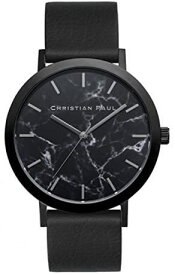 腕時計 ユニセックス ブラックマーブル 大理石柄 ブラック シンプル Christian Paul クリスチャンポール MBB3501 時計