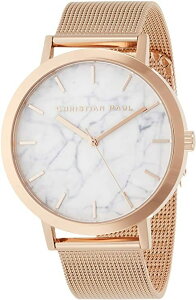 Christian Paul�@�r���v�@���f�B�[�X ���[�Y�S�[���h �z���C�g �}�[�u���@ 45mm�@MWR4319�@WHITEHAVEN BONDI MARBLE �@MESH�@�V���v�����v �y�A�E�H�b�` ���s�A���i �v���[���g�@�L�O��