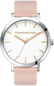 Christian Paul�@�r���v�@���f�B�[�X ���[�Y�S�[���h �z���C�g �@ 43mm�@RWRS4306 WHITE peach ���U�[�x���g�@�V���v�����v �y�A�E�H�b�` ���s�A���i �v���[���g�@�L�O���@�N�H�[�c�h��