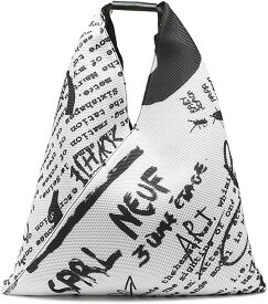 Maison Margiela バッグ　 MM6 メゾンマルジェラ　S54WD0039-P4539-H8327 ジャパニーズ ホワイト レディース　 Japanese bag in printed mesh　並行輸入品　通勤　通学