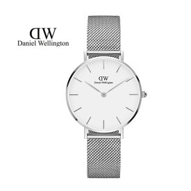 Daniel Wellington 腕時計 DW00100164　ダニエルウェリントン　PETITE STERLING ペティット スターリング　メンズ レディース　 北欧　32mm　ホワイトフェイス　シルバーケース　メッシュベルト　アナログ　スポーティ　ユニセックス　記念日　プレゼント 並行輸入品