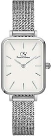 Daniel Wellington 腕時計　DW00100438　ダニエルウェリントン メンズ レディース 並行輸入品　 北欧　Quadro 20×26mm Pressed Sterling White　スクエア ホワイトフェイス　シルバーベルト　アナログ　スポーティ ビジネス　ユニセックス　記念日　プレゼント