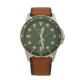 FOSSIL 腕時計　FS5946　フォッシル　42mm　グリーン ブラウン　メンズ 　レザーベルト　ウォッチ スポーティー　プレゼント 並行輸入品