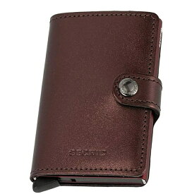 セクリッド カードケース minimeta-mr　財布 ミニウォレットメンズ メタリック モロ 　ブラウン　 シンプル Secrid Mini Wallet Mini metallic moro　並行輸入品