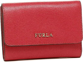 FURLA　三つ折り財布 　872819　フルラ　ミニ財布　　レザー　 バビロン ミニウォレット バビロン BABYLON S TRIFOLD 　ルビーレッド　ブランドロゴ 小銭入れ付き　プレゼント　記念日　誕生日　通勤　通学　並行輸入品