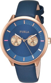 FURLA 腕時計　R4251102549 フルラ　METROPOLIS メトロポリス 38m　クォーツ GOLD/BLUE ネイビーブルー　ゴールド　カレンダー　レディース 並行輸入品　プレゼント　記念日　クォーツ