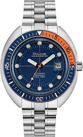 ブローバ 腕時計 メンズ シルバー ブルー Oceanographer 機械式 自動巻き カレンダー BULOVA 96B321
