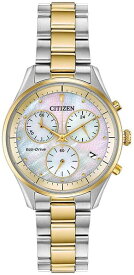 シチズン 腕時計 レディース ゴールド シルバー FB1444-56D CITIZEN Eco-Drive チャンドラー クロノ 時計 ウォッチ プレゼント ギフト ブランド