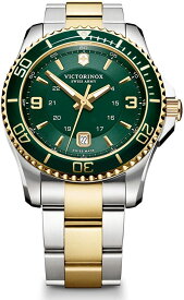 ビクトリノックス 腕時計 メンズ シルバー グリーン Victorinox ツートンカラー 241605