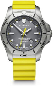 腕時計 メンズ イエロー グレー Victorinox ビクトリノックス I.N.O.X. PROFESSIONAL DIVER 241844　黒の替えベルト付き