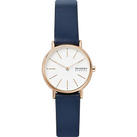 スカーゲン 腕時計 レディース ホワイト ブルー レザー シグネチャー クオーツ SKAGEN SKW2838