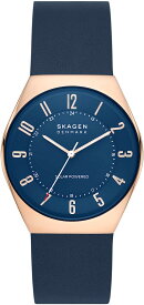 スカーゲン 腕時計 メンズ ゴールド ブルー クオーツ クロノグラフ SKAGEN SKW6834 Grenen Solar Powered Watch